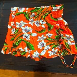 Zara orange shorts